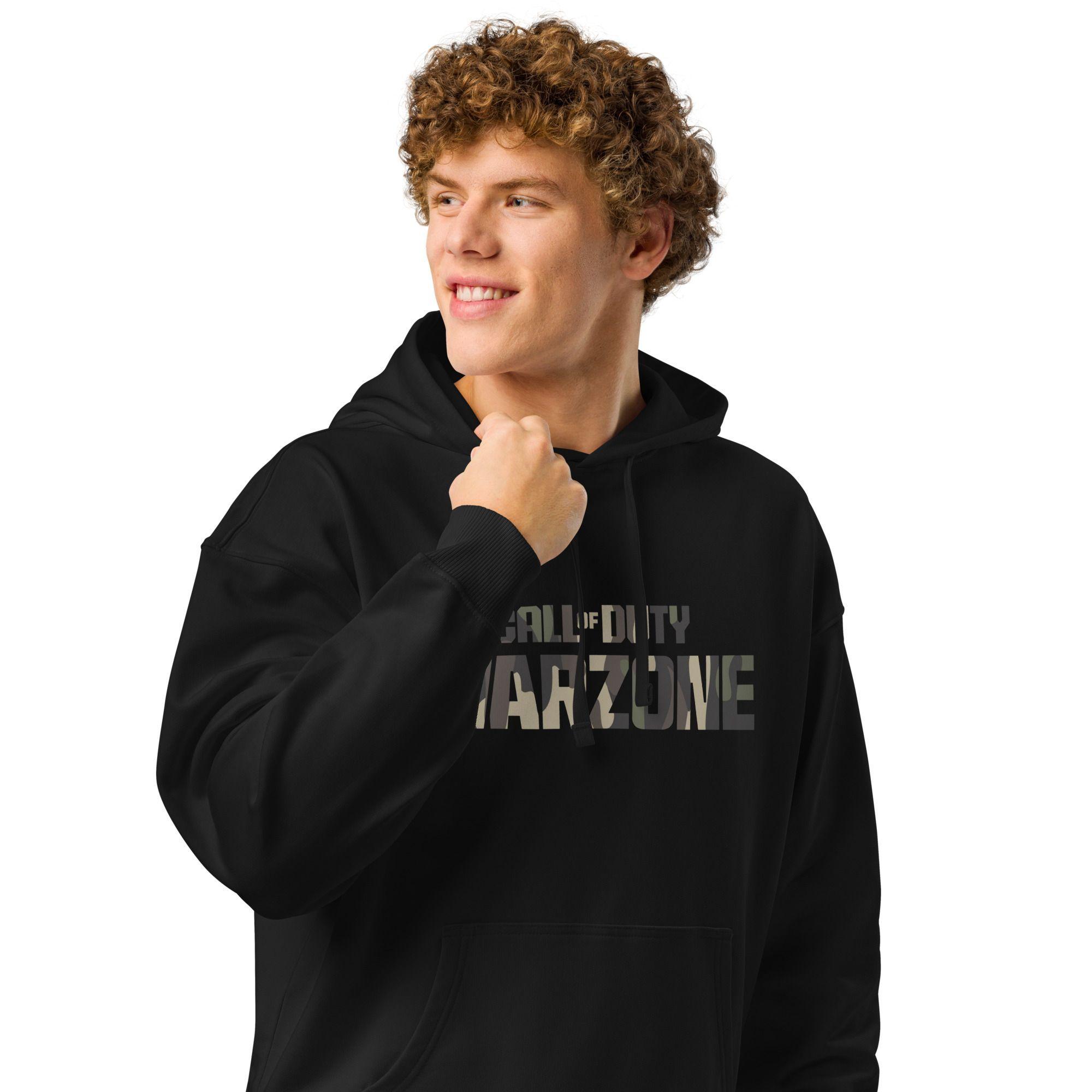 Polerón Gamer Call Of Duty Warzone Negro Con Capucha-2