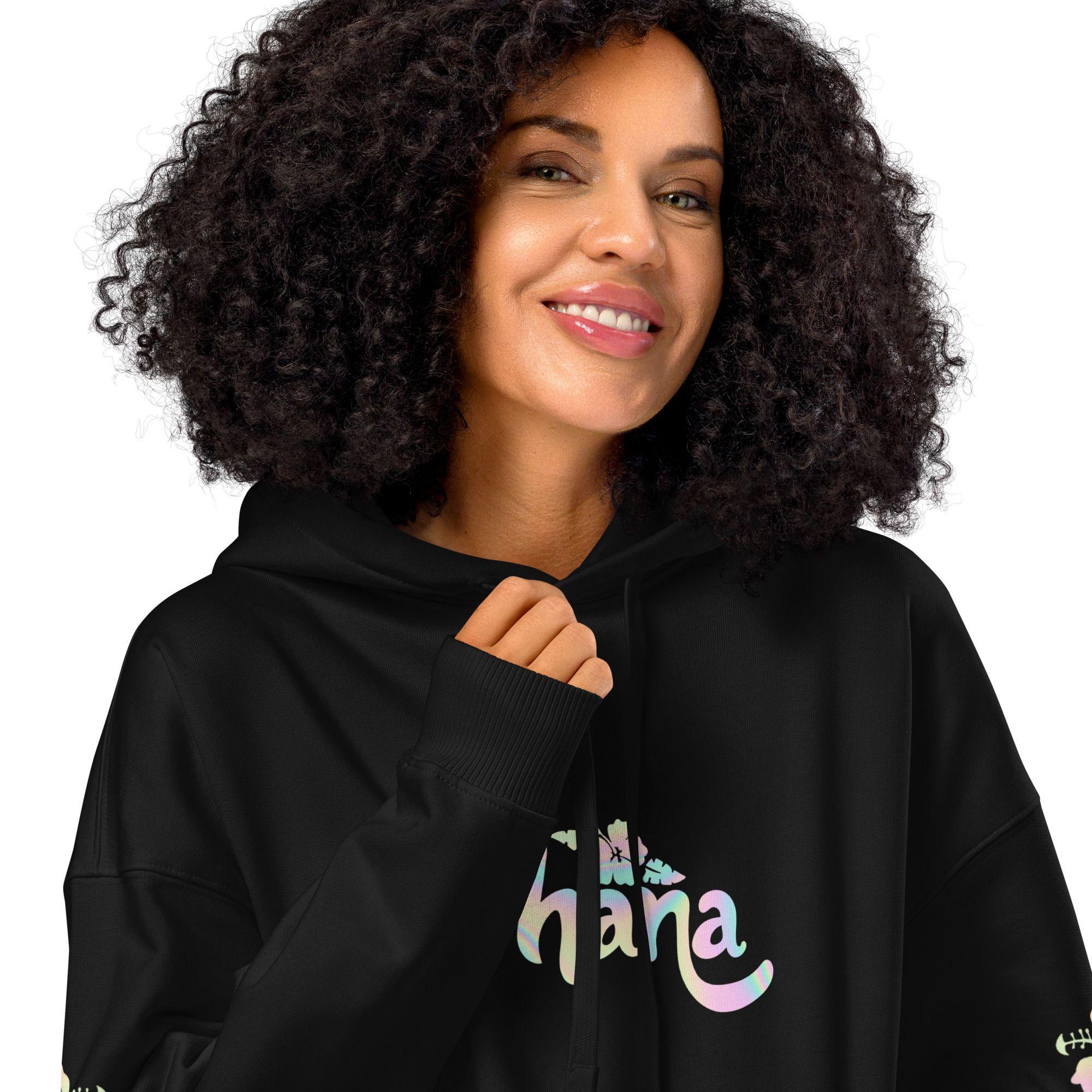 Polerón Ohana Stitch Capucha Negro-4