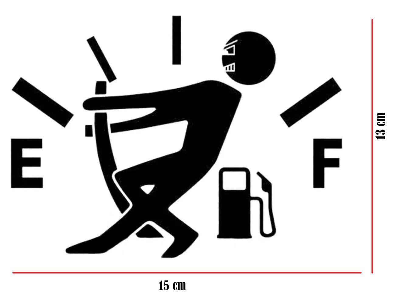 Sticker Adhesivo Tapa Combustible Auto Empuja La Aguja-2