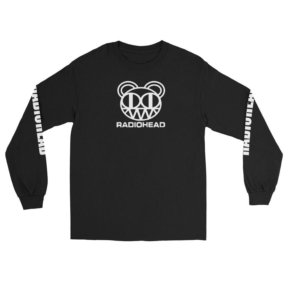 Polera Manga Larga Radiohead Negra Banda-4