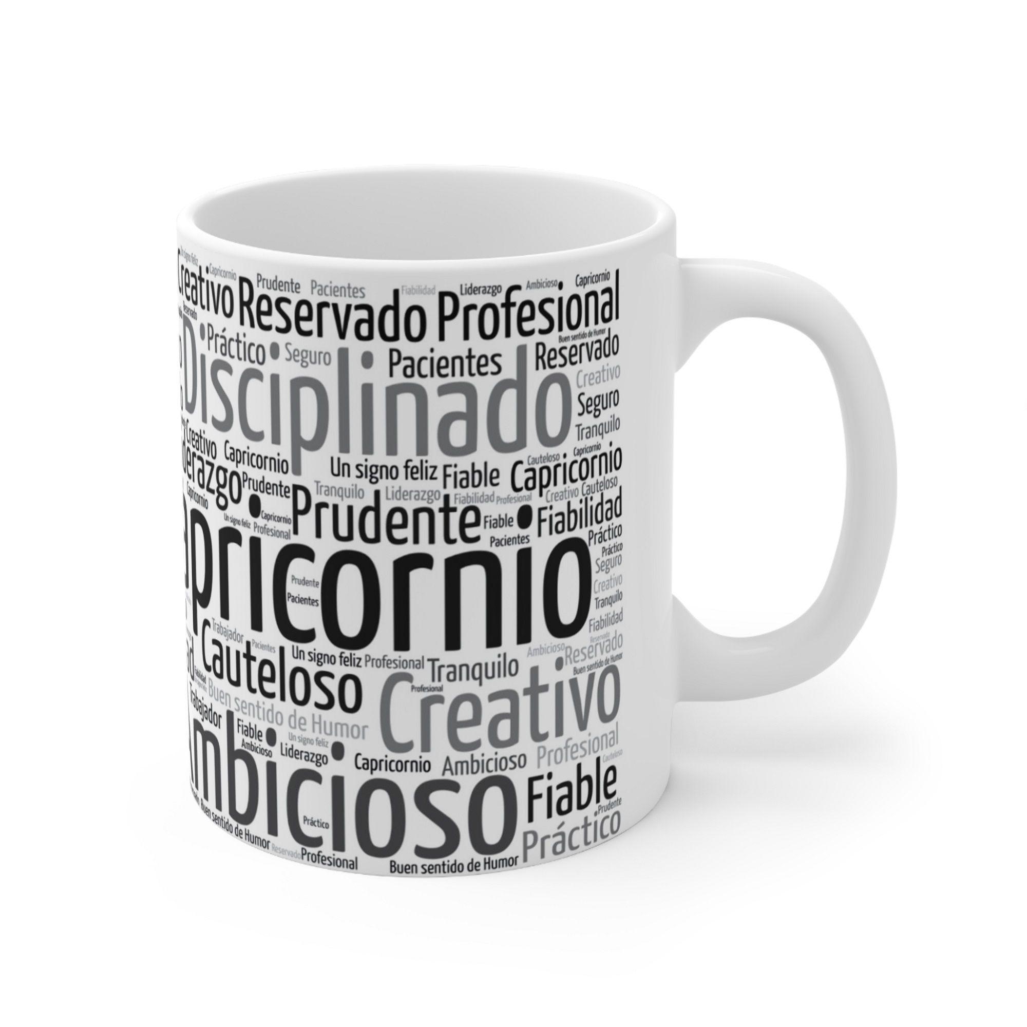 Taza Signo Zodiacal Capricornio Cerámica Horóscopo Astrología 325 ml-2