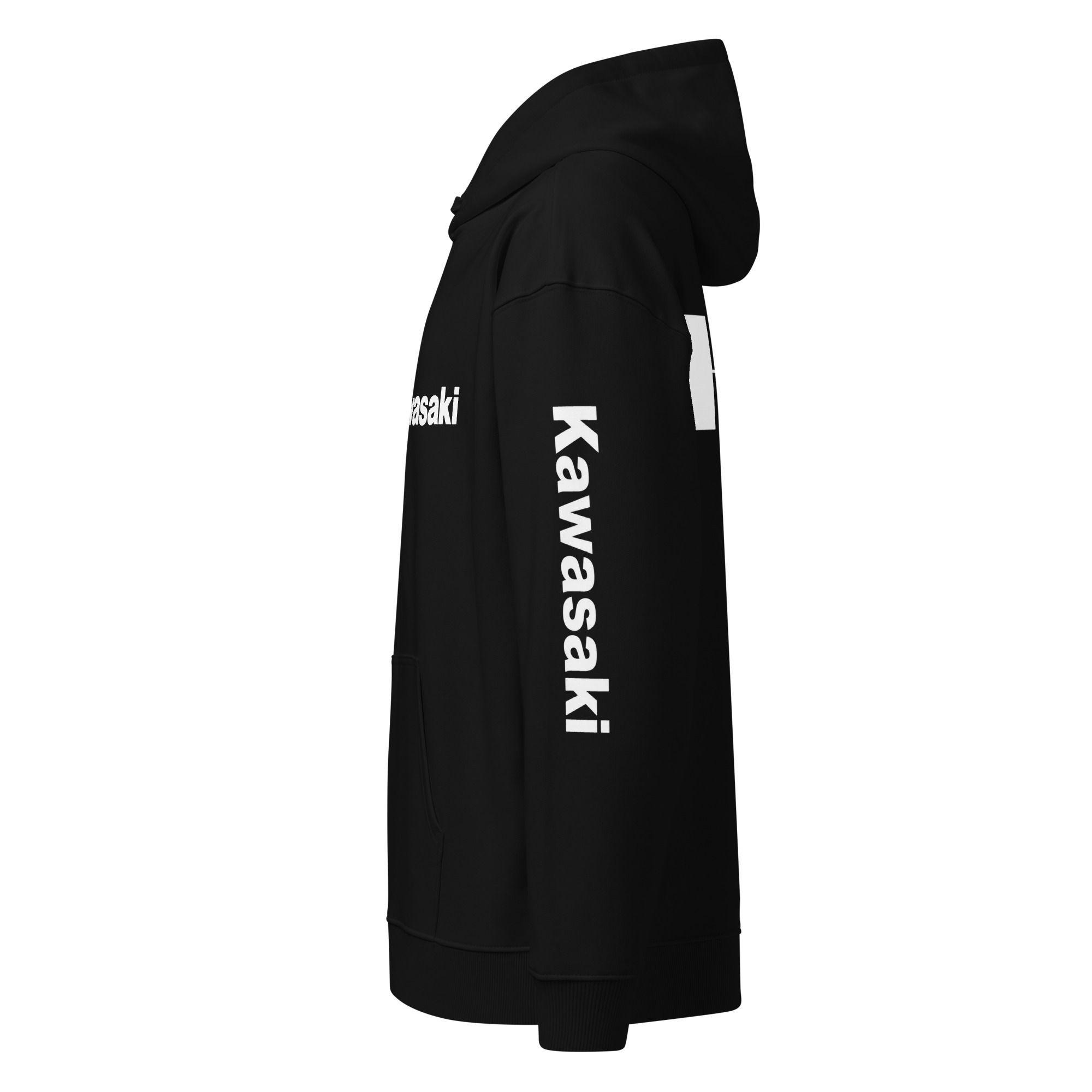 Polerón Kawasaki Negro Estampado Unisex Anci Studio-2