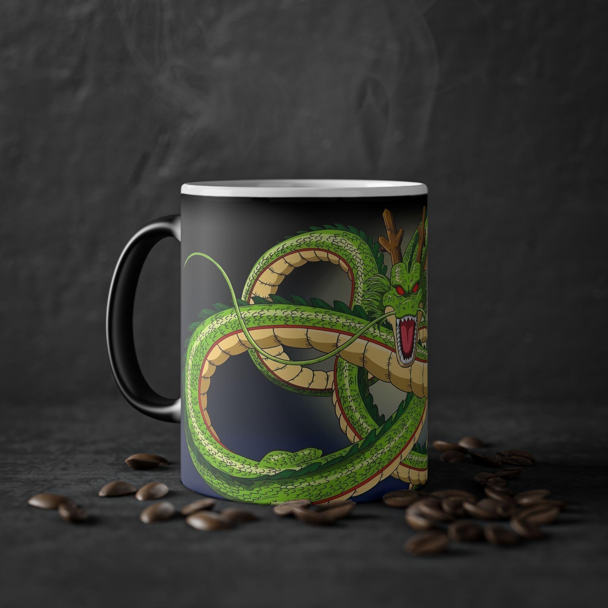 Taza Mágica Cerámica Dragon Ball Z Goku Niño Shenlong 11 Oz-3