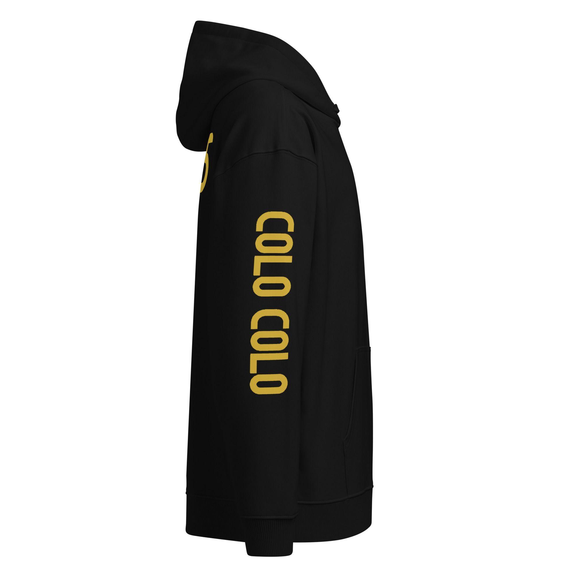 Polerón Hoodie Colo Colo Escudo Centenario Negro Unisex-1