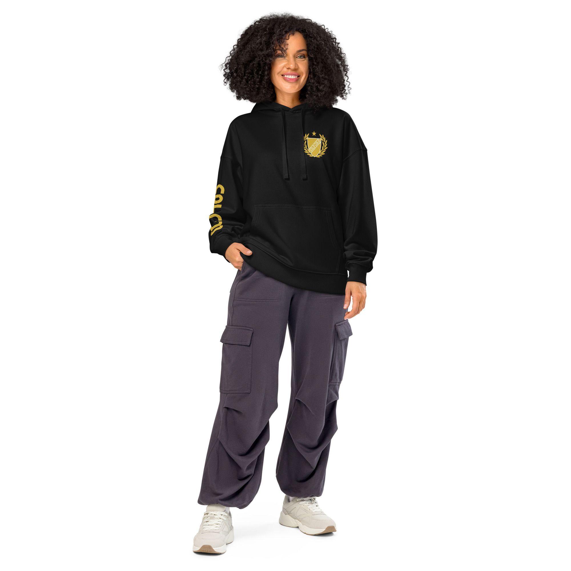 Polerón Hoodie Colo Colo Escudo Centenario Negro Unisex-5