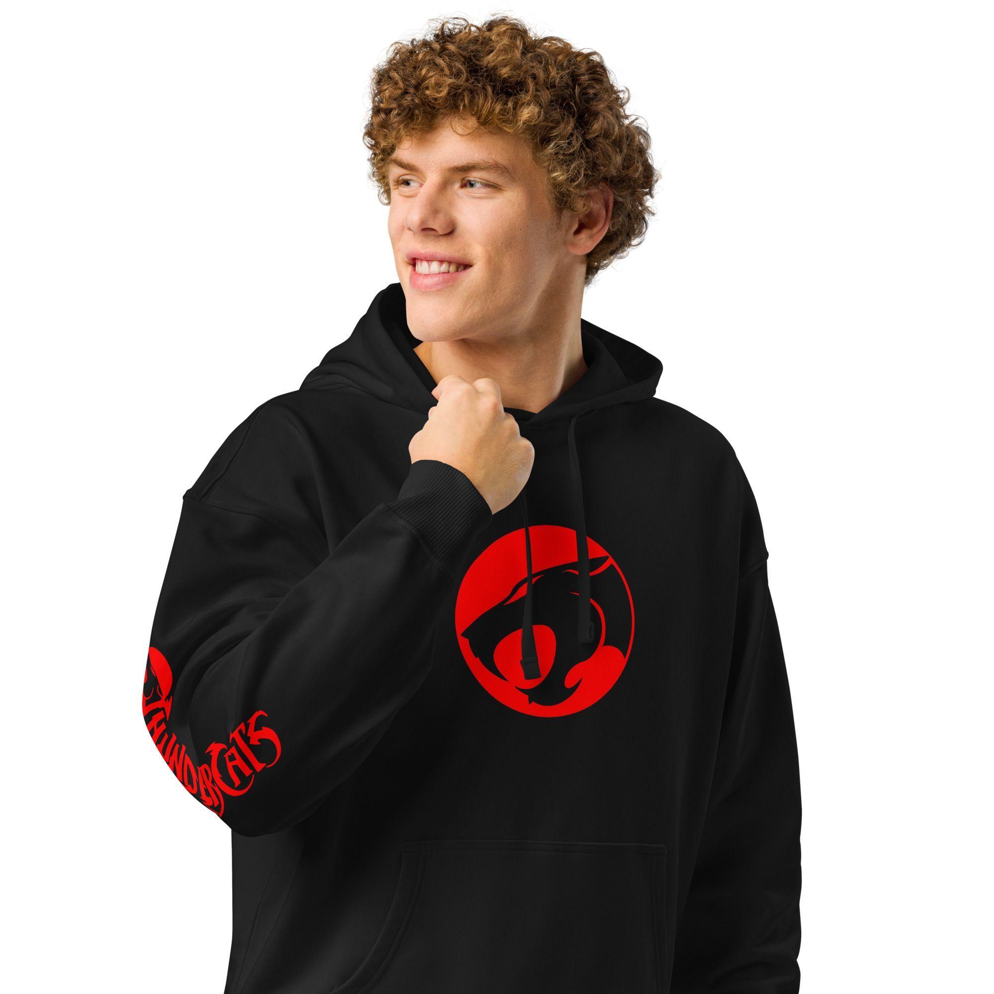 Poleron Thundercats Serie 80s Negro Algodon Capucha Canguro-4