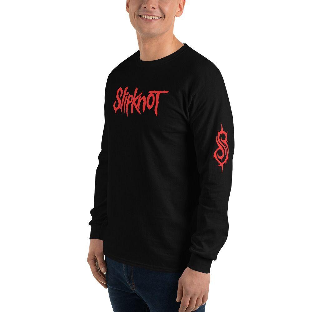 Polera Manga Larga Slipknot Negra Banda-2