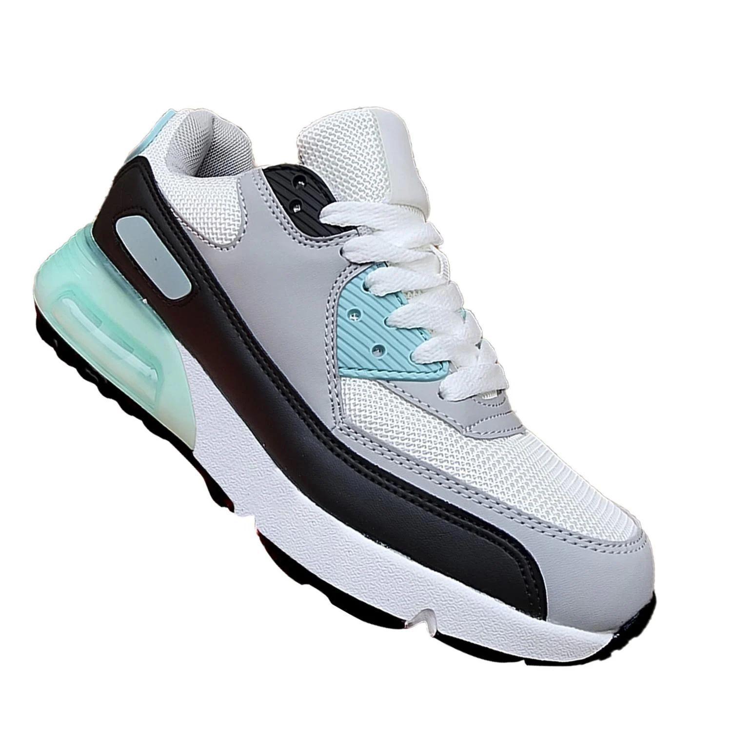 Zapatillas Mujer Urbanas Turquesa y Gris Amortiguación-0