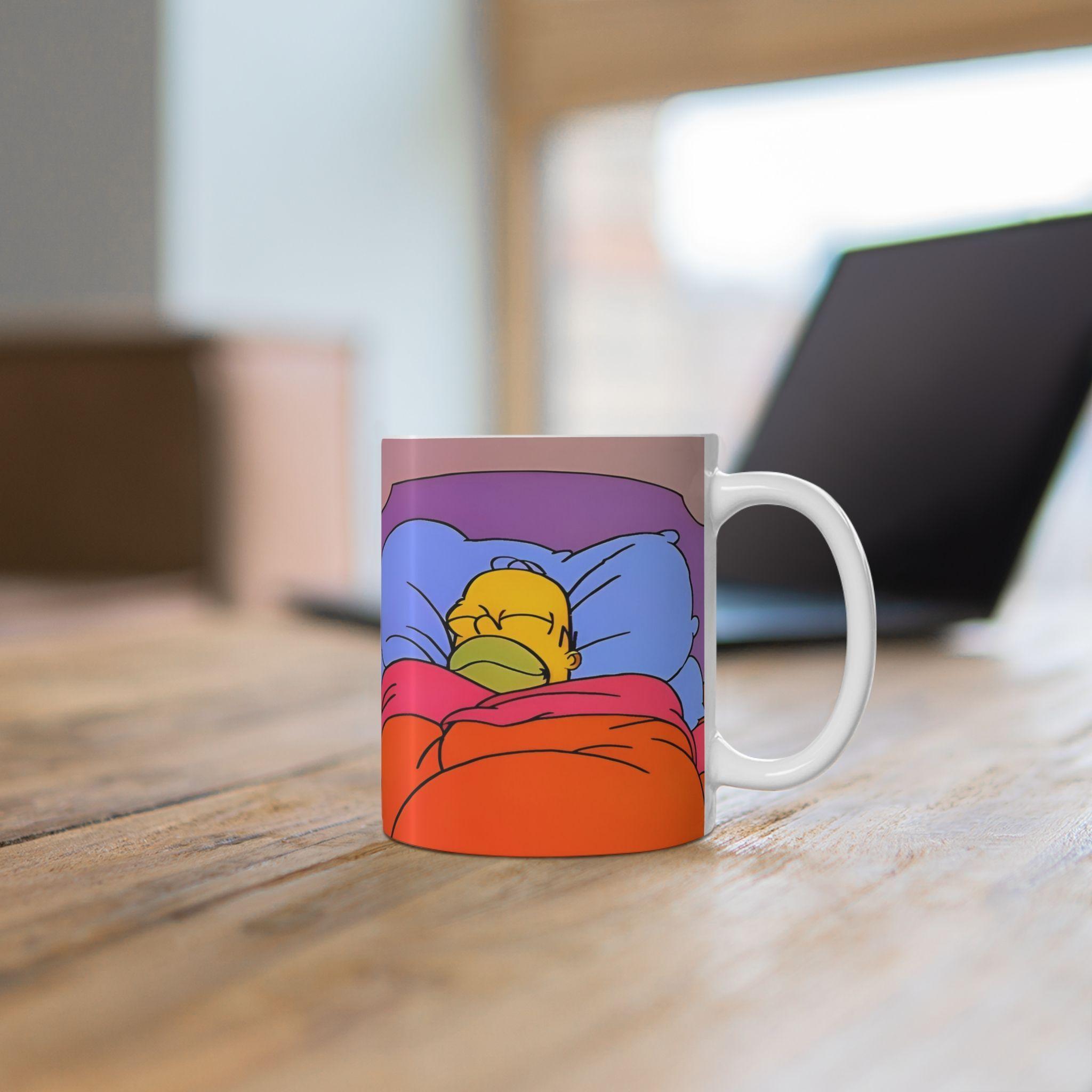 Taza De Cerámica Simpsons Homero Pastelito De Canela Regalo-2
