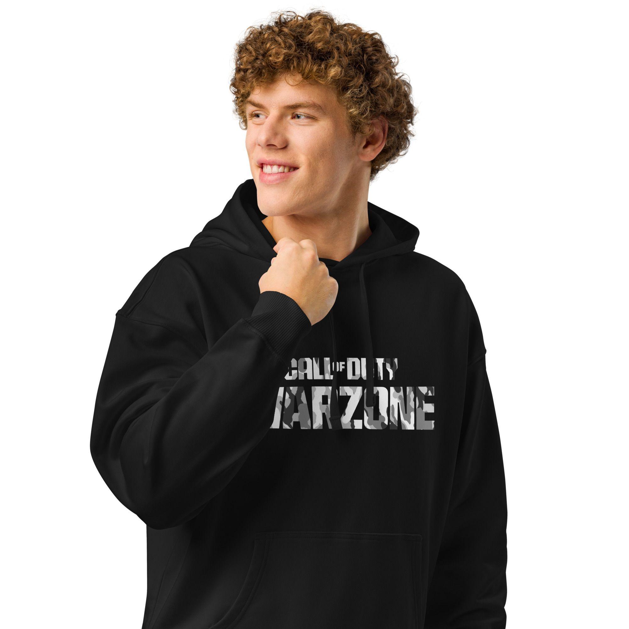 Polerón Hoodie Gamer Call of Duty Warzone Negro Con Capucha Unisex-2
