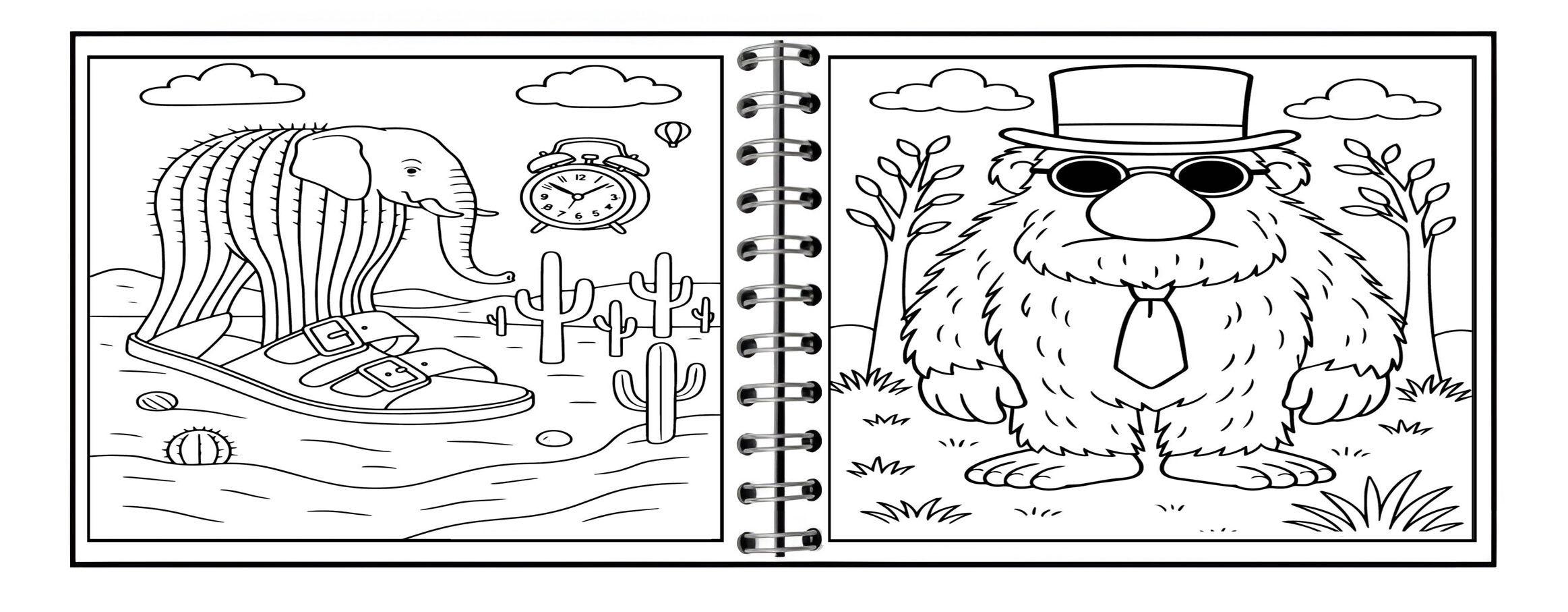 Libro Para Colorear Italian Brainrot Para Niños Anillado-3