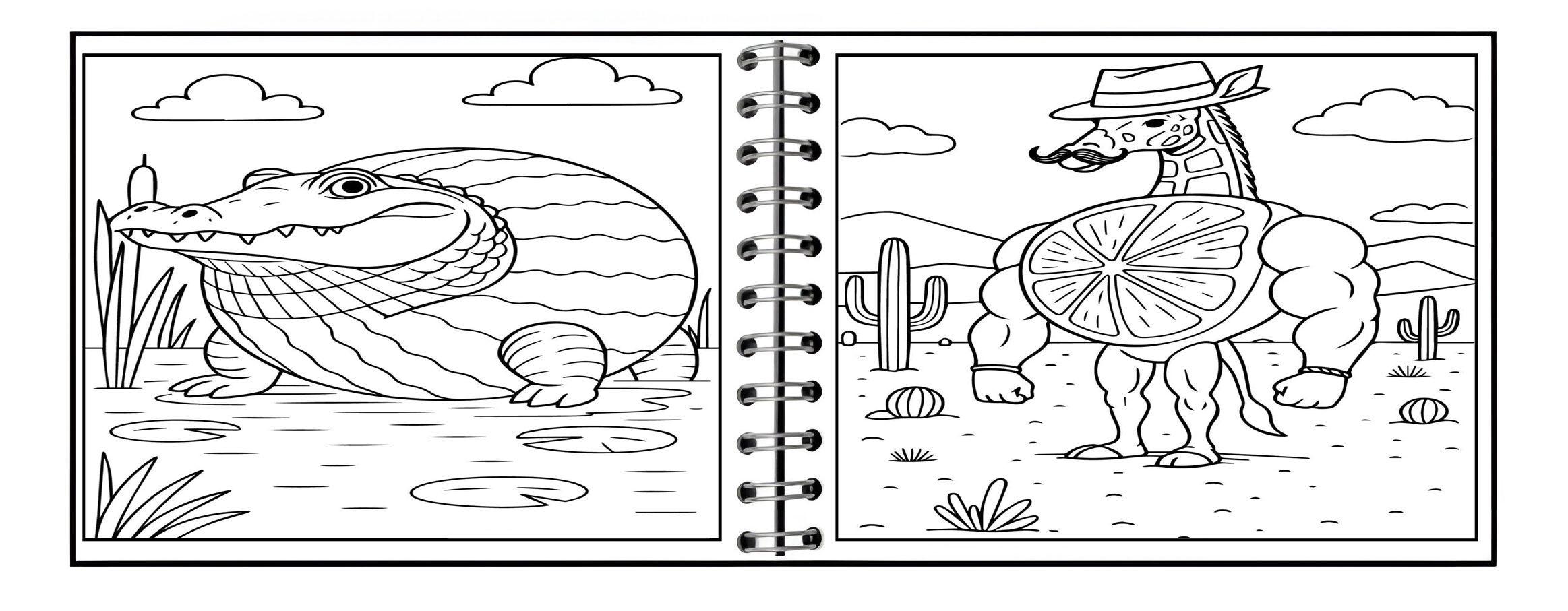 Libro Para Colorear Italian Brainrot Para Niños Anillado-5