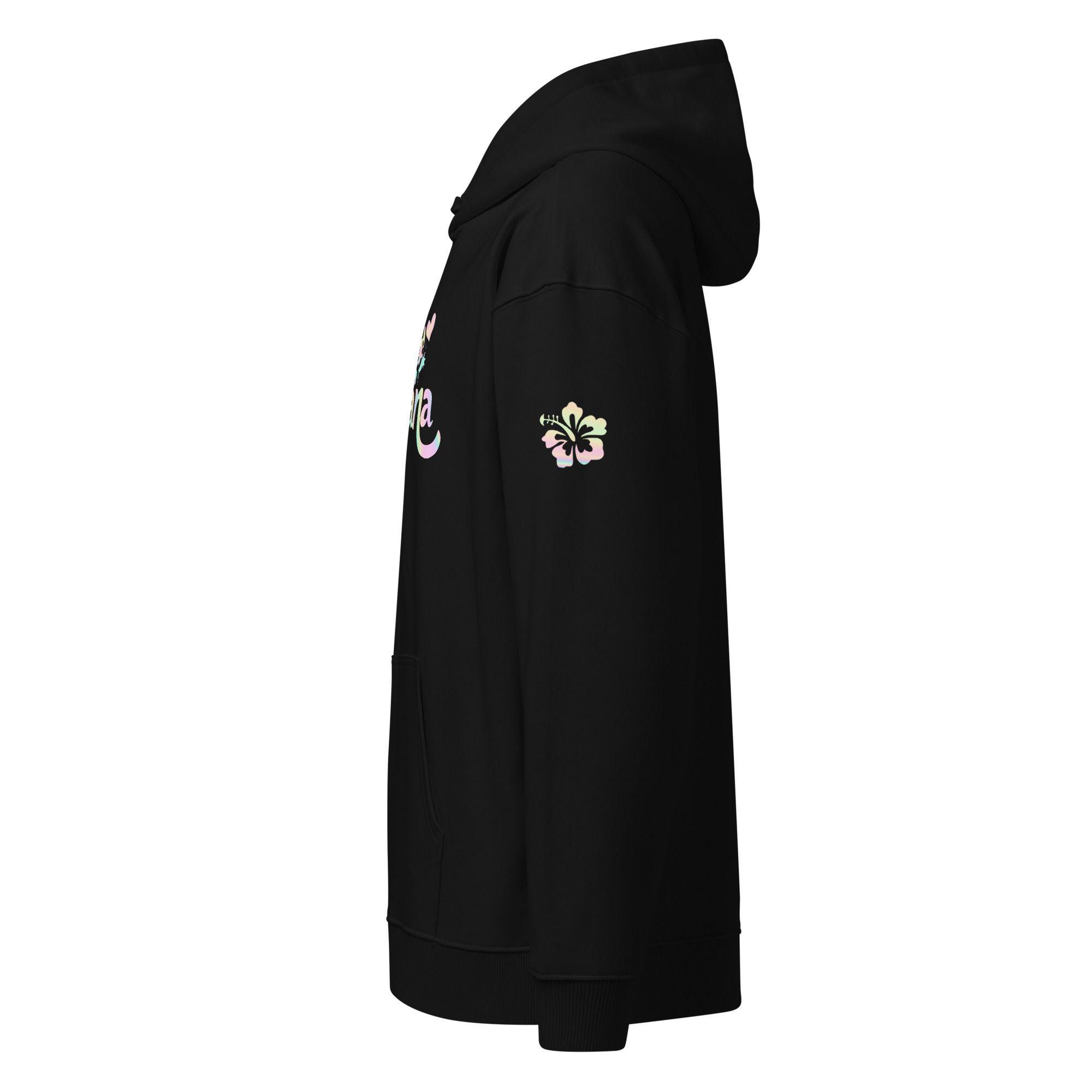 Polerón Con Capucha Negro Diseño Stitch Tornasol-2