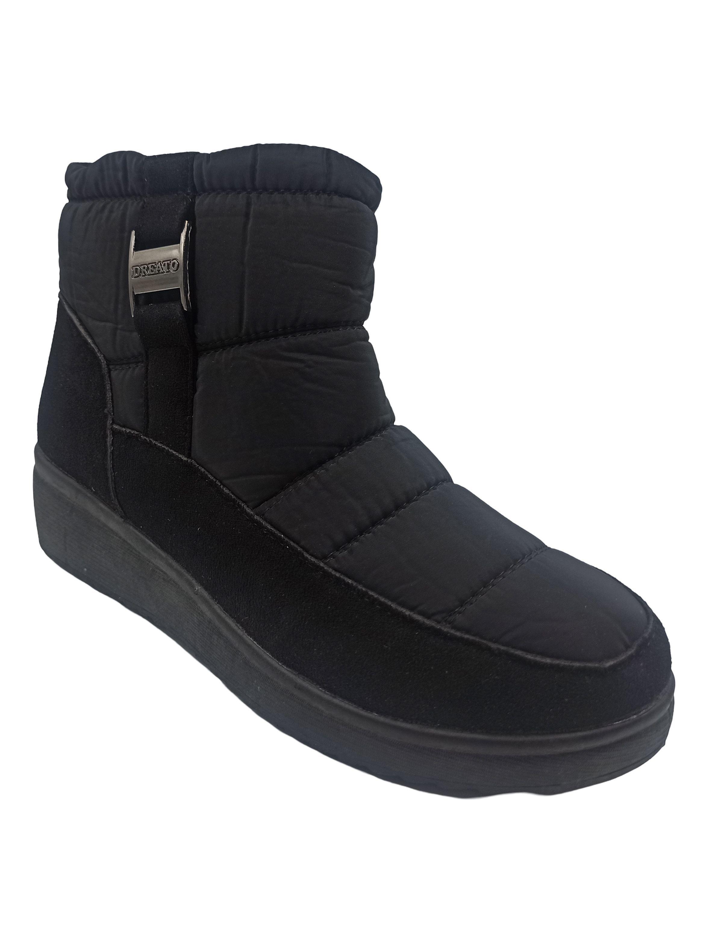 Botín Mujer Negro Impermeable-2