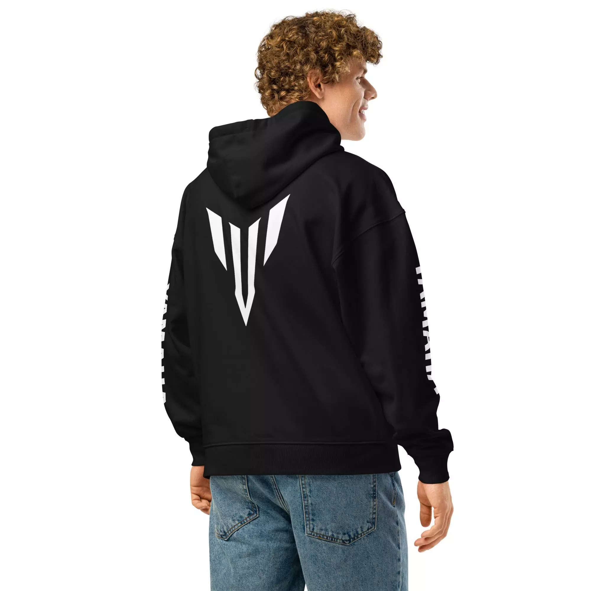 Polerón Yamaha Negro Estampado Unisex Anci Studio-5