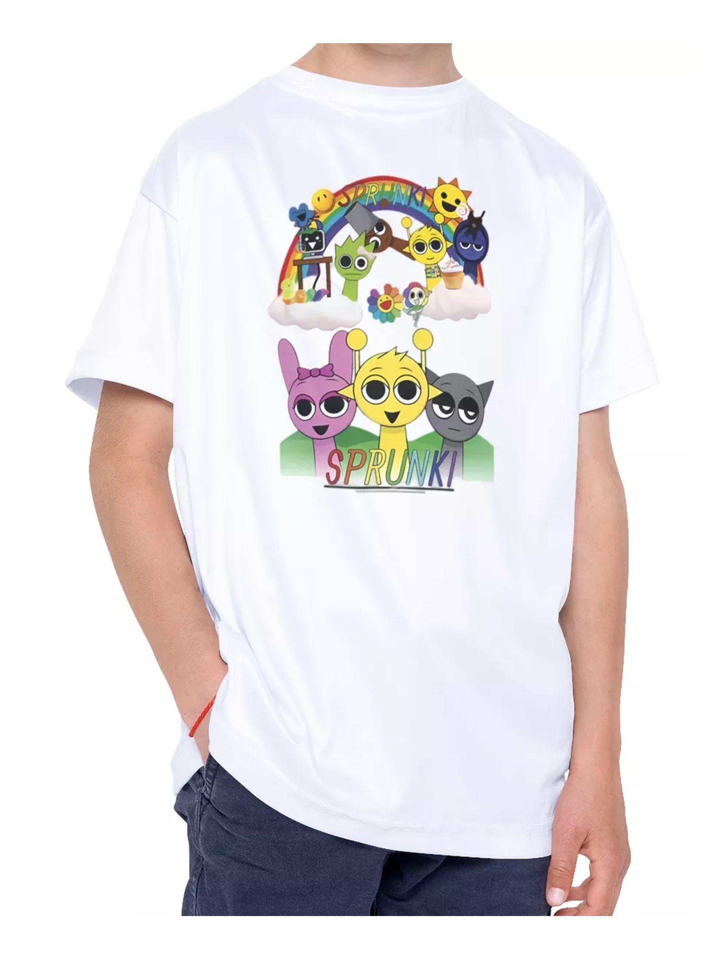 Polera Niños Manga Corta Sprunki Incredibox-1