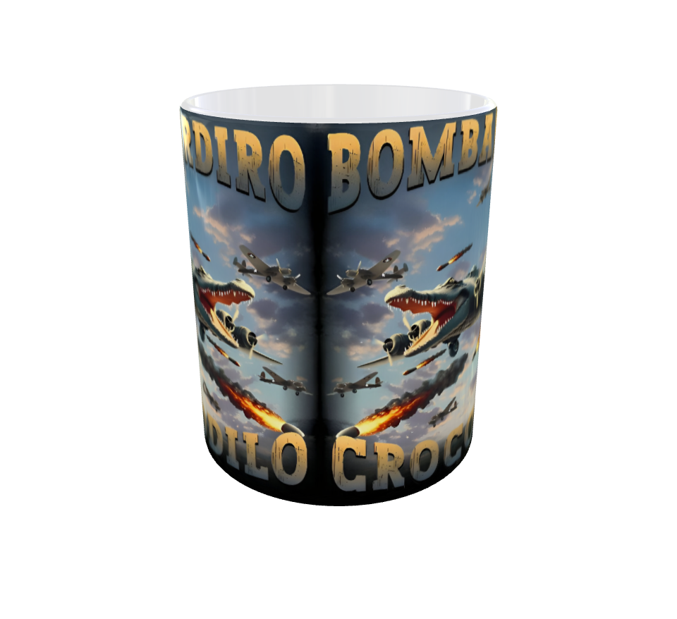 Taza Bombardiro Crocodilo Regalo Diseño Único 325 Ml-2