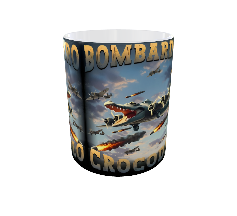 Taza Bombardiro Crocodilo Regalo Diseño Único 325 Ml-3