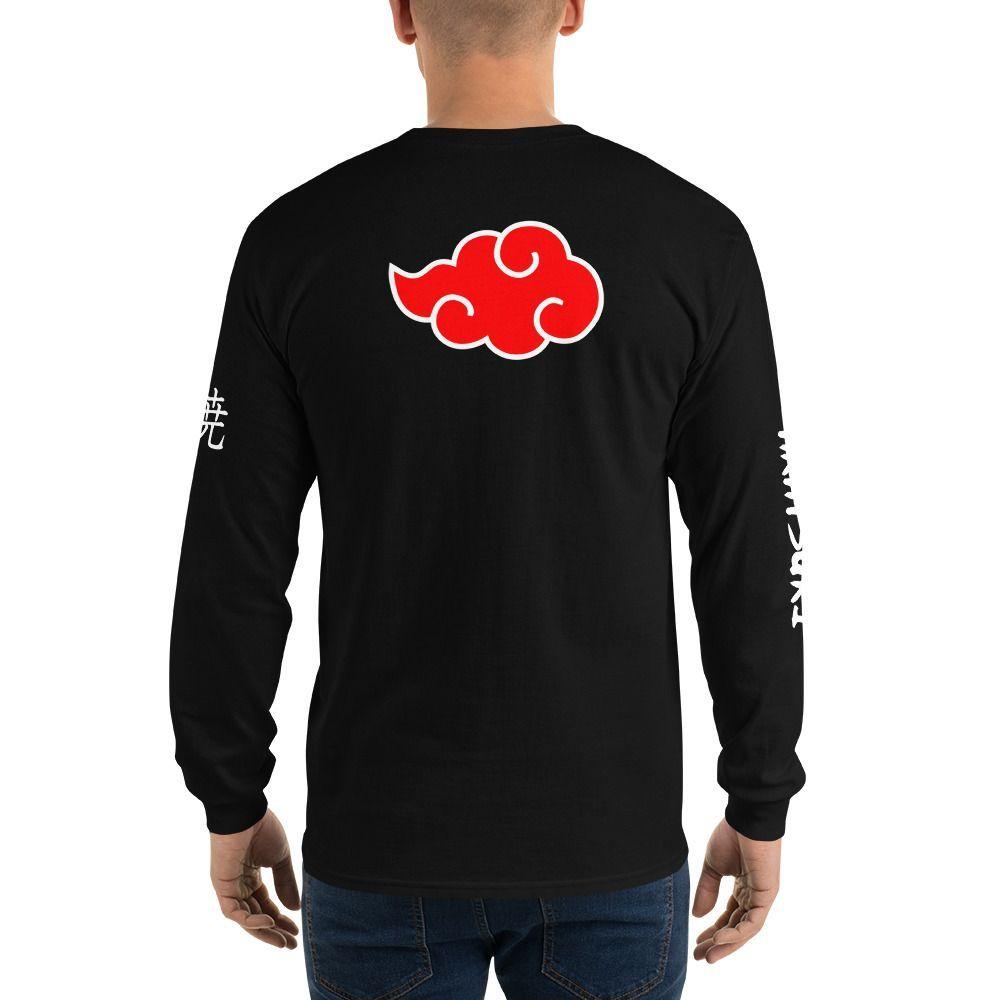 Polera Manga Larga Naruto Akatsuki Anime Estampada Anci Studio-3
