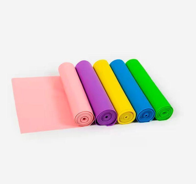 Bandas Elásticas Yoga y Pilates Rosada TPE 150 cm-0