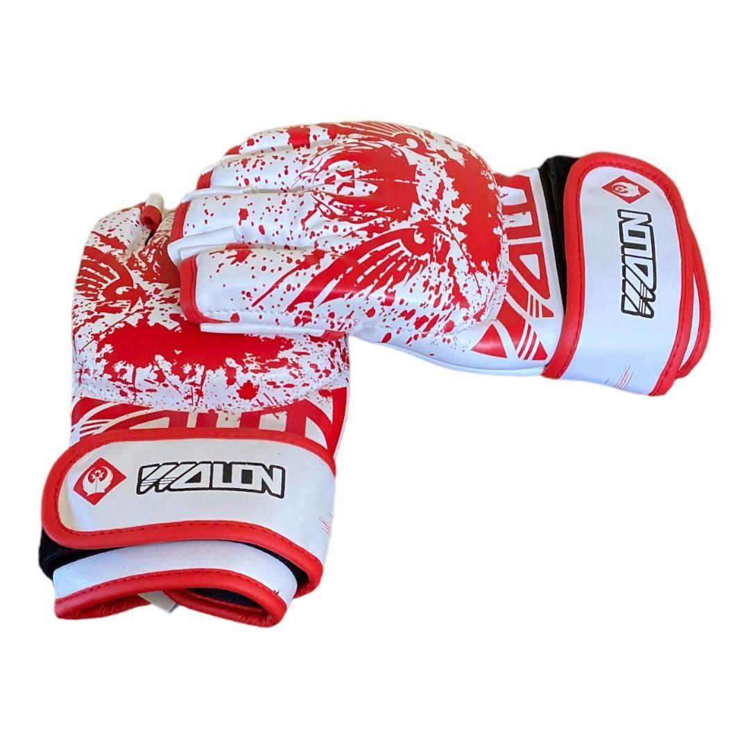 Guantes de MMA Wolon Blood Series Blanco-2