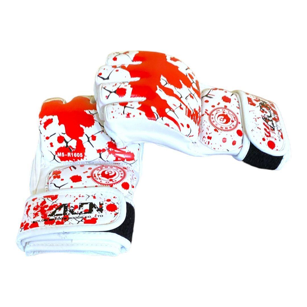 Guantes de MMA Wolon Blood Series 2 Blanco/Rojo-2
