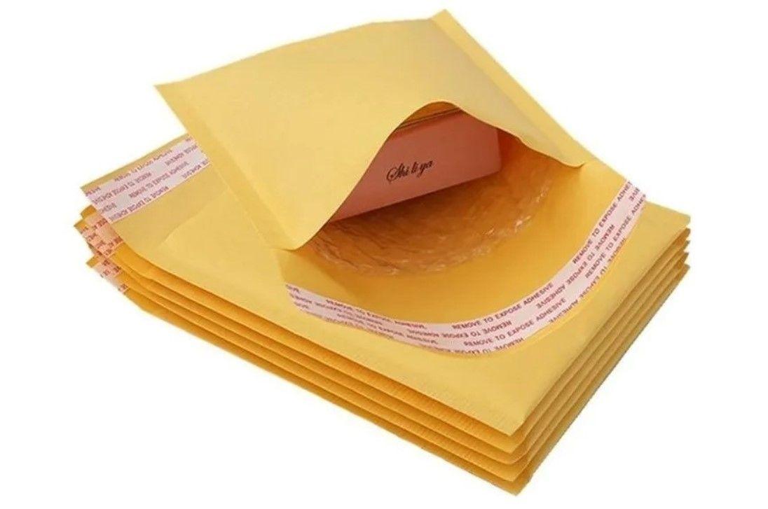 Pack 50 Sobres Acolchados Con Burbujas 9x13 Amarillo-3