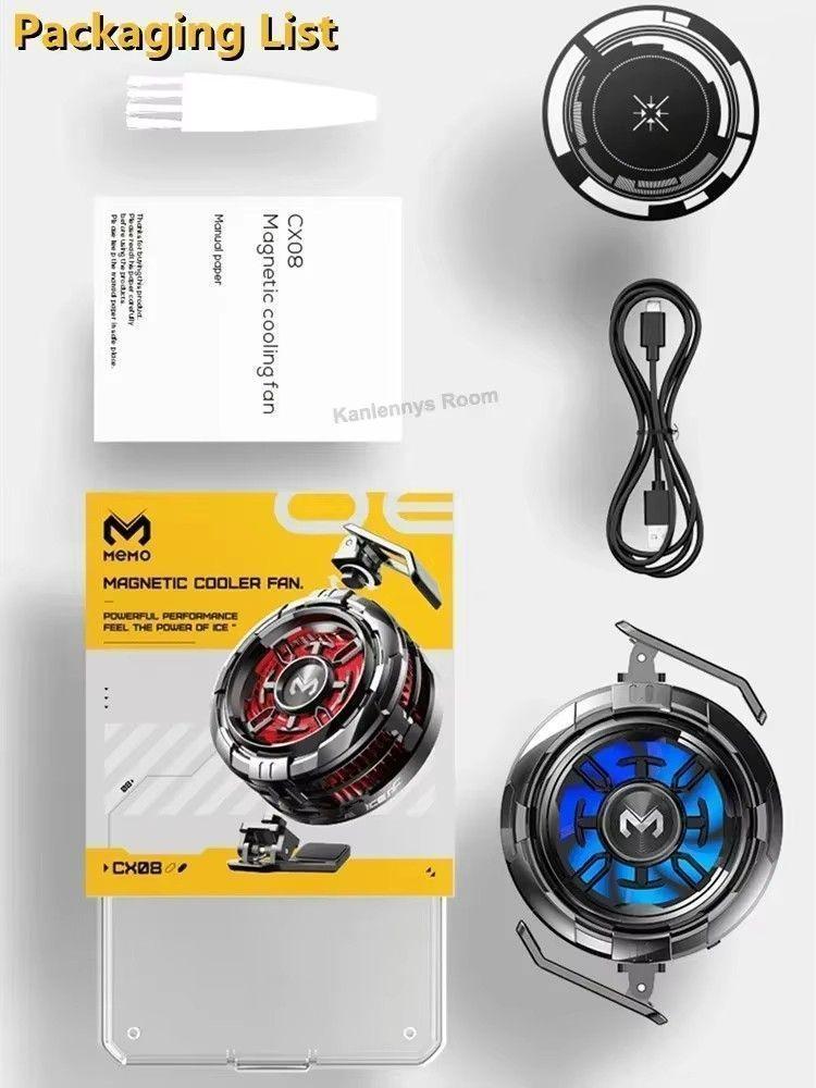 Ventilador Enfriador Cooler universal magnético para teléfono Memo CX08-3