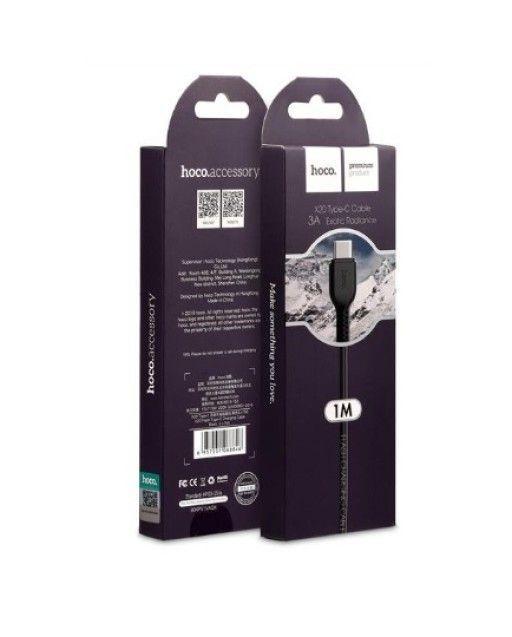 Cable Usb a C Hoco x20 1m Negro-2