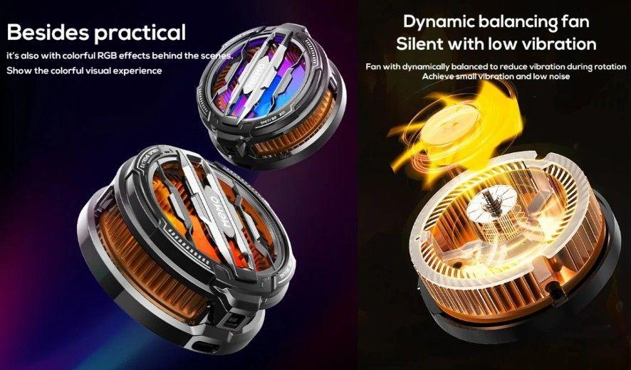 Ventilador Enfriador Cooler universal magnético para teléfono CX07-4