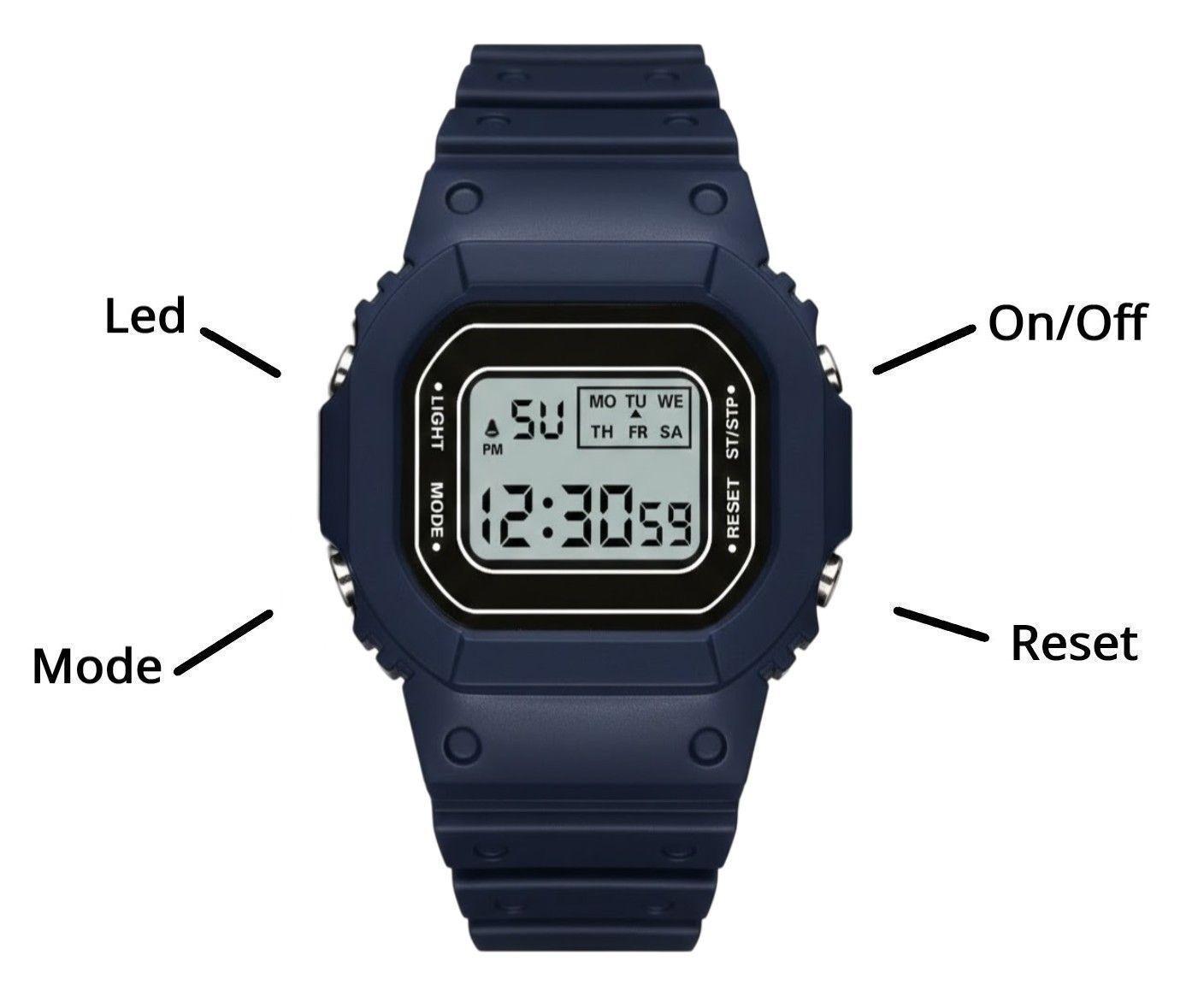 Reloj Digital Deportivo Unisex -2