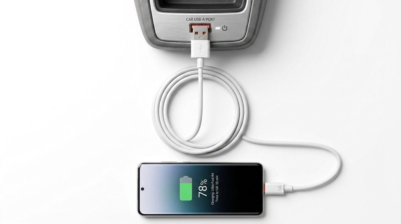 Cable De Datos Usb A C Color Blanco-4