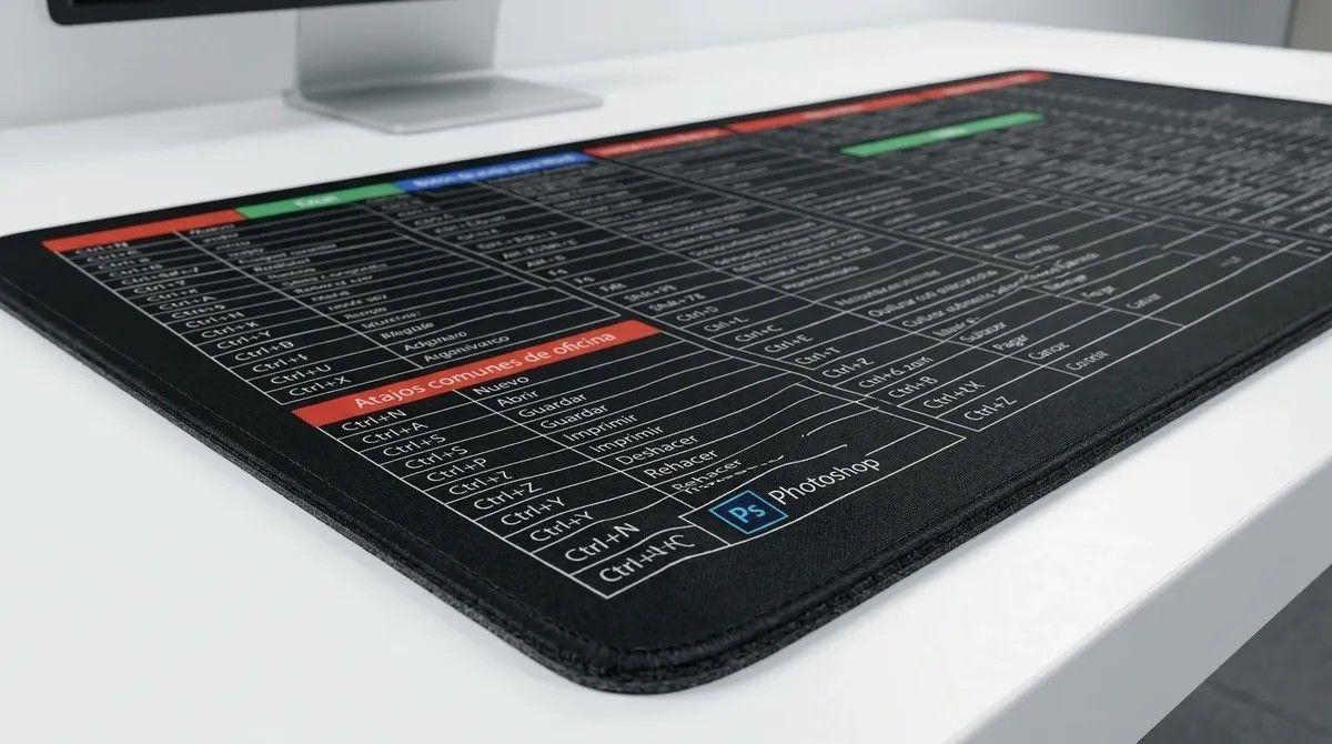 Alfombrilla Mousepad Atajos Para Excel Oficina-4