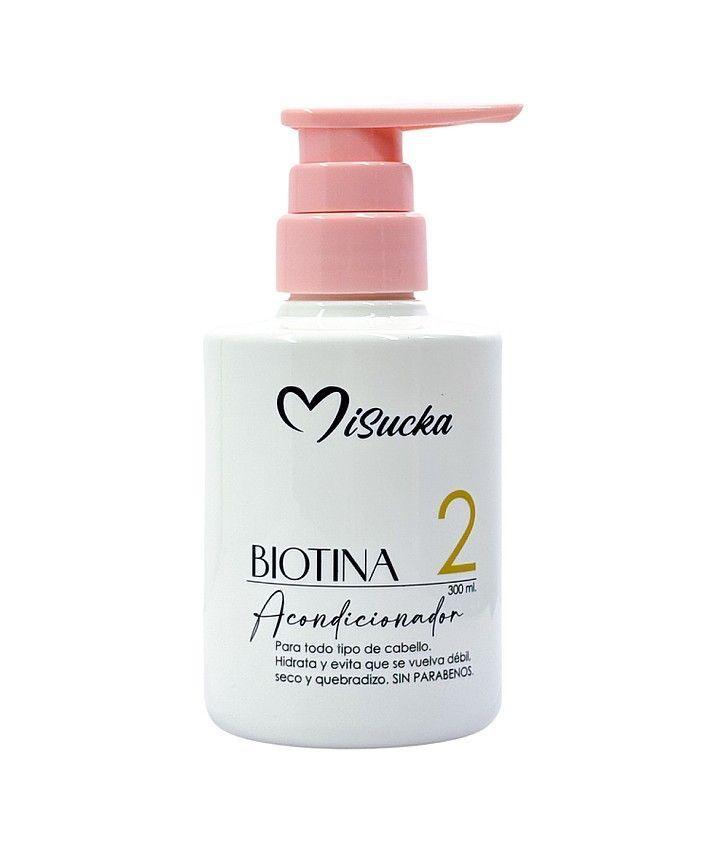 Pack 3 Acondicionador Misucka Con Biotina De 300 Ml-3