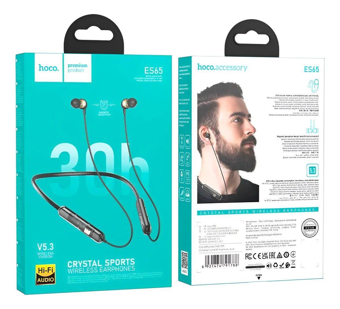 Audífonos bluetooth es65 hoco compatible apple samsung 30h-2