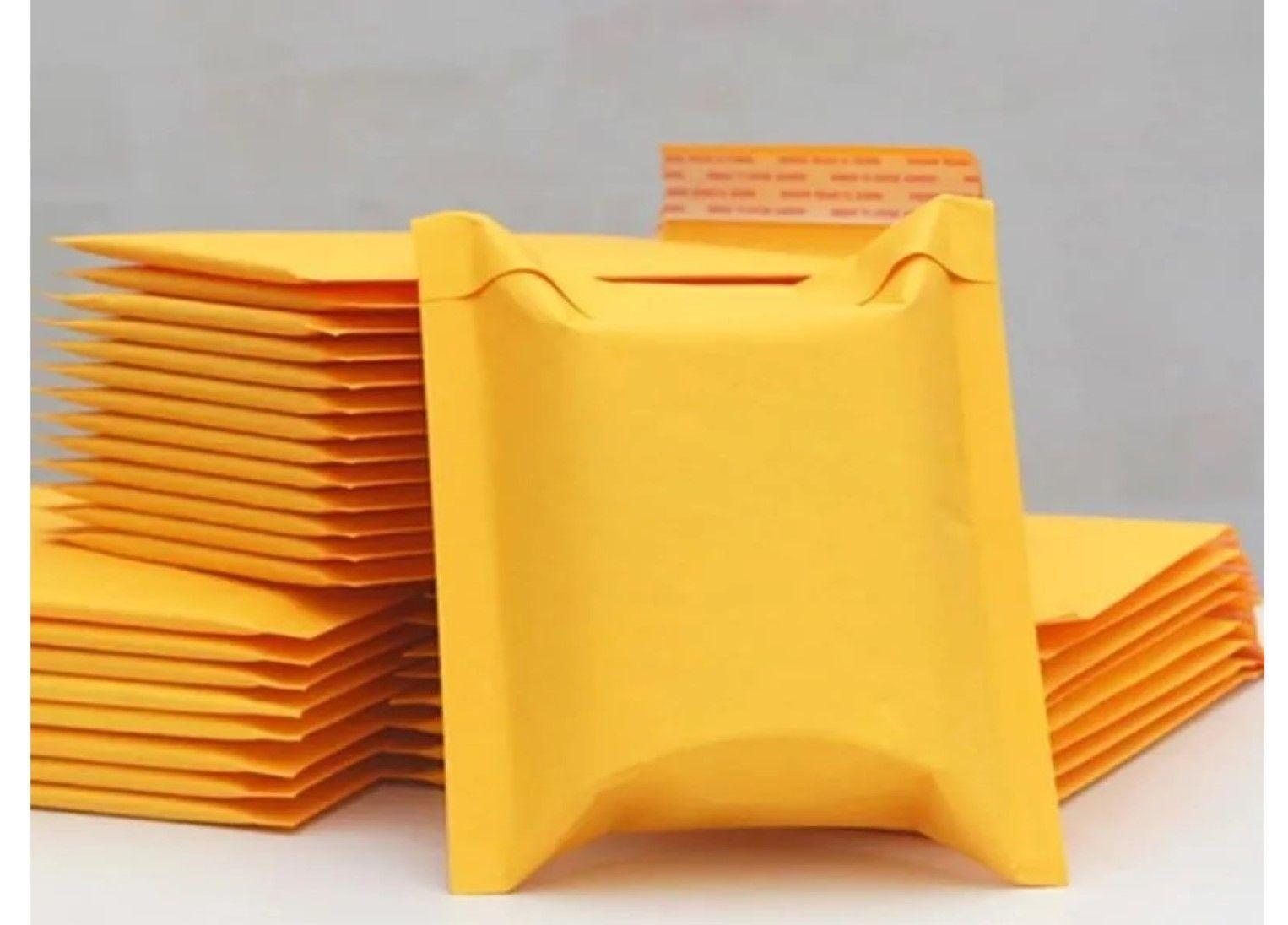 Pack 50 Sobres Acolchados Con Burbujas 13x18 Amarillo-5