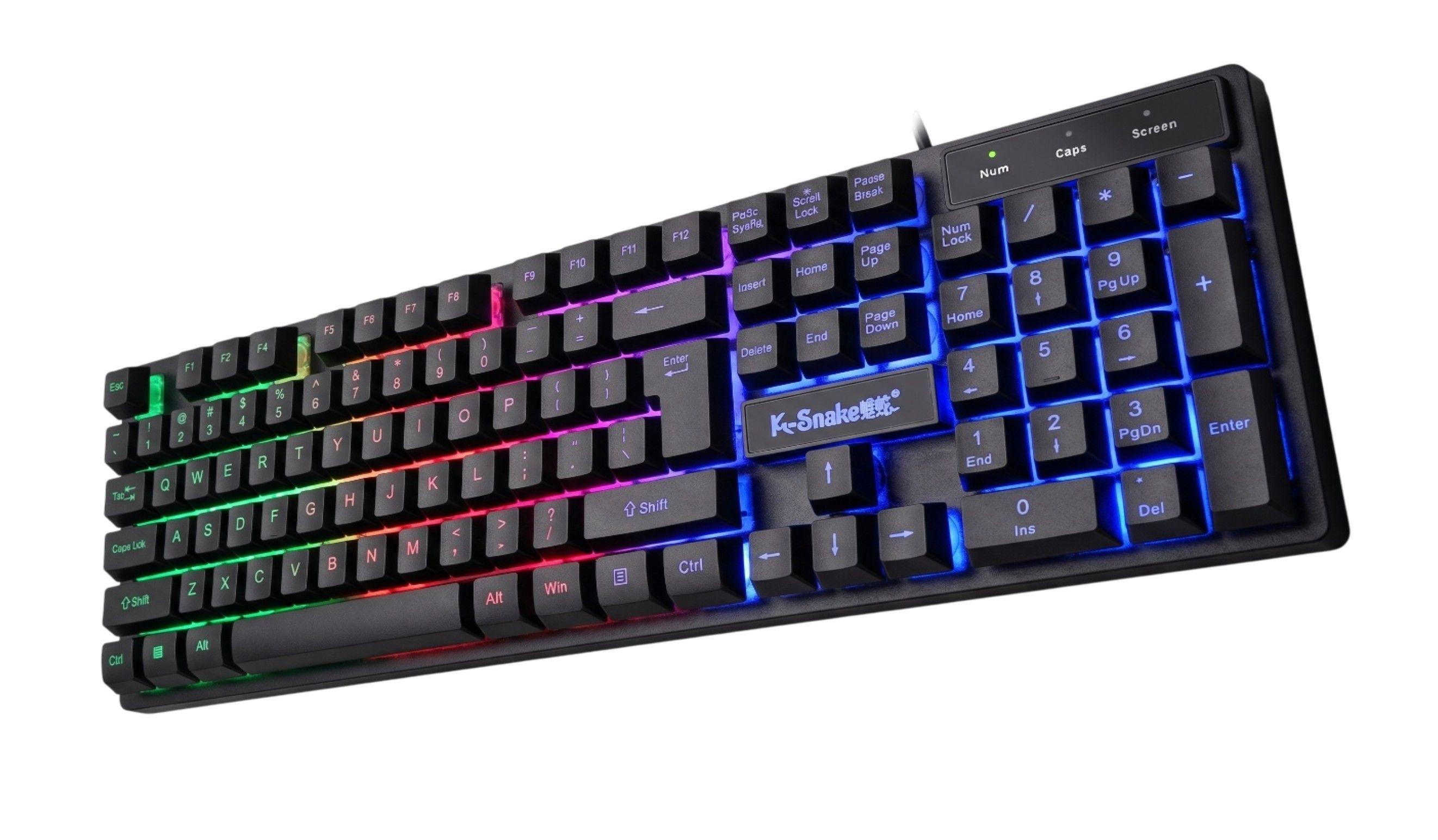 Teclado Gamer K Snake K4 Alfanum rico RGB Conexi n USB-1