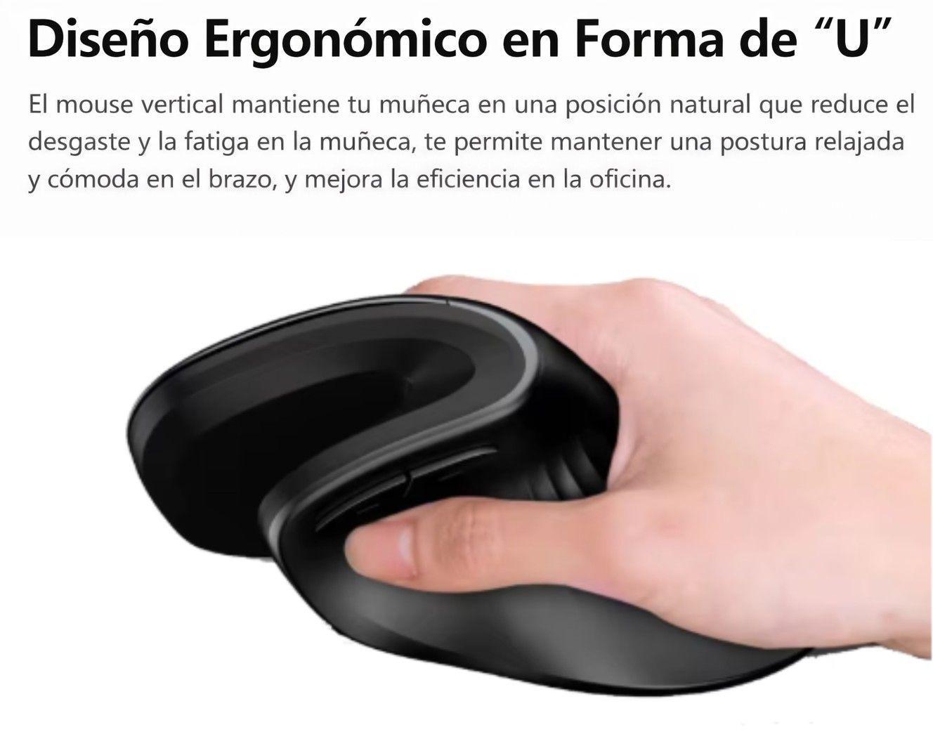 Mouse inalámbrico Vertical Warvank U2-3