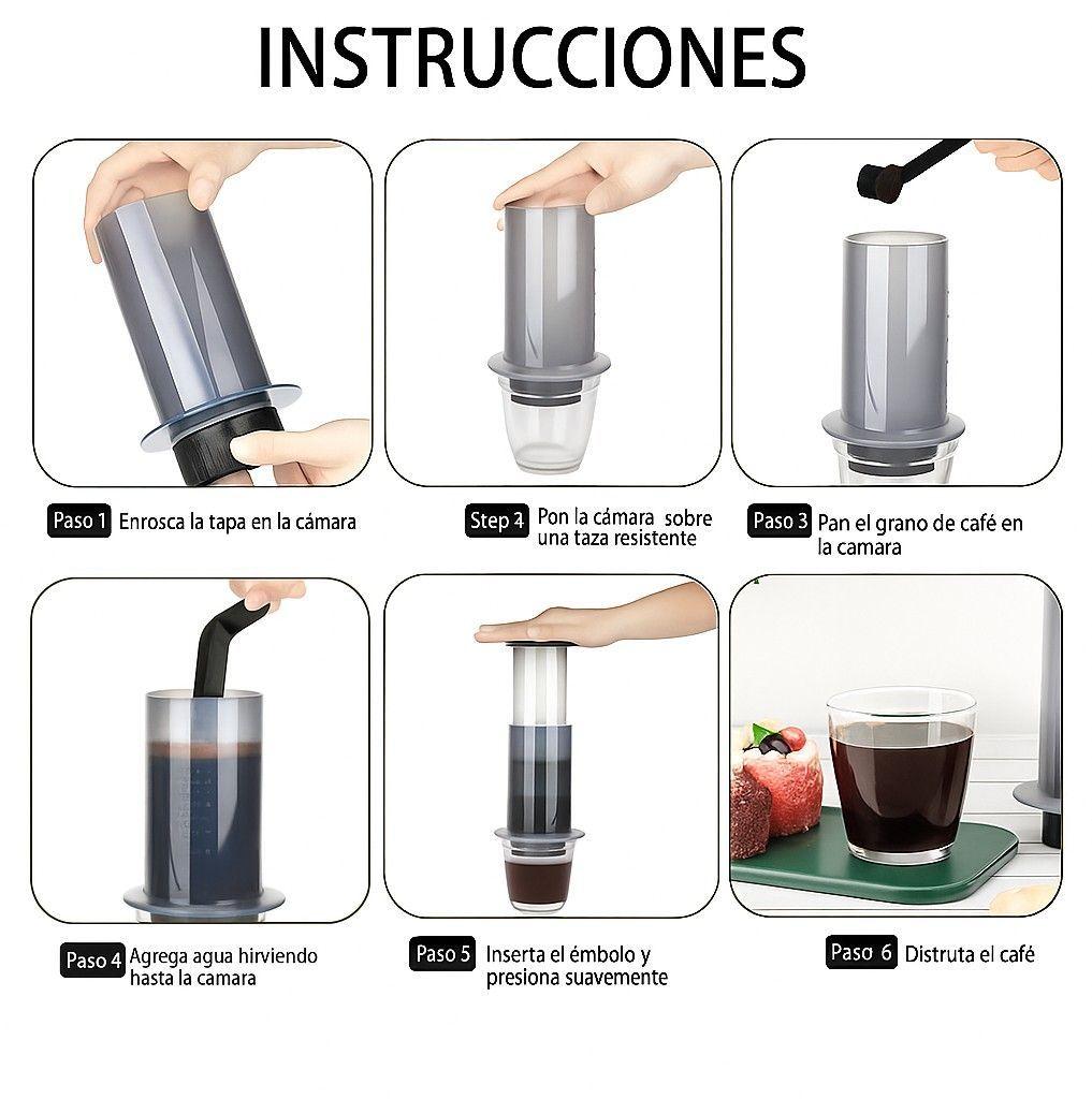 Cafetera Portatil Icafilas Press Coffee Maker Tipo Aeropress-3