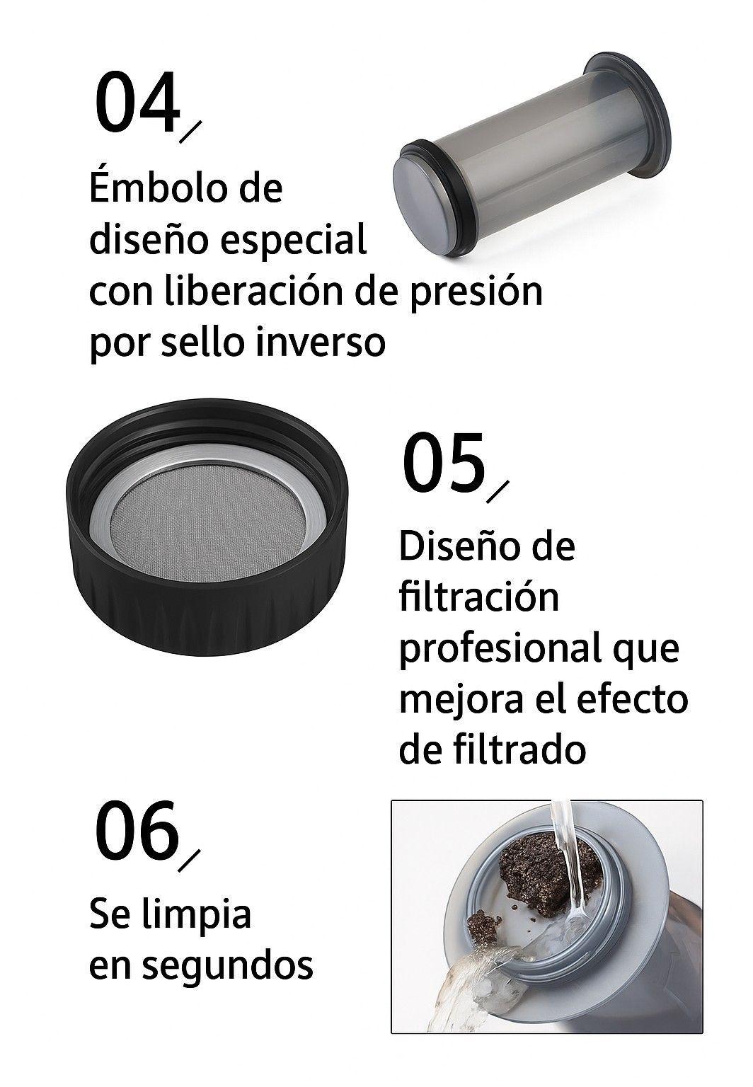 Cafetera Portatil Icafilas Press Coffee Maker Tipo Aeropress-5