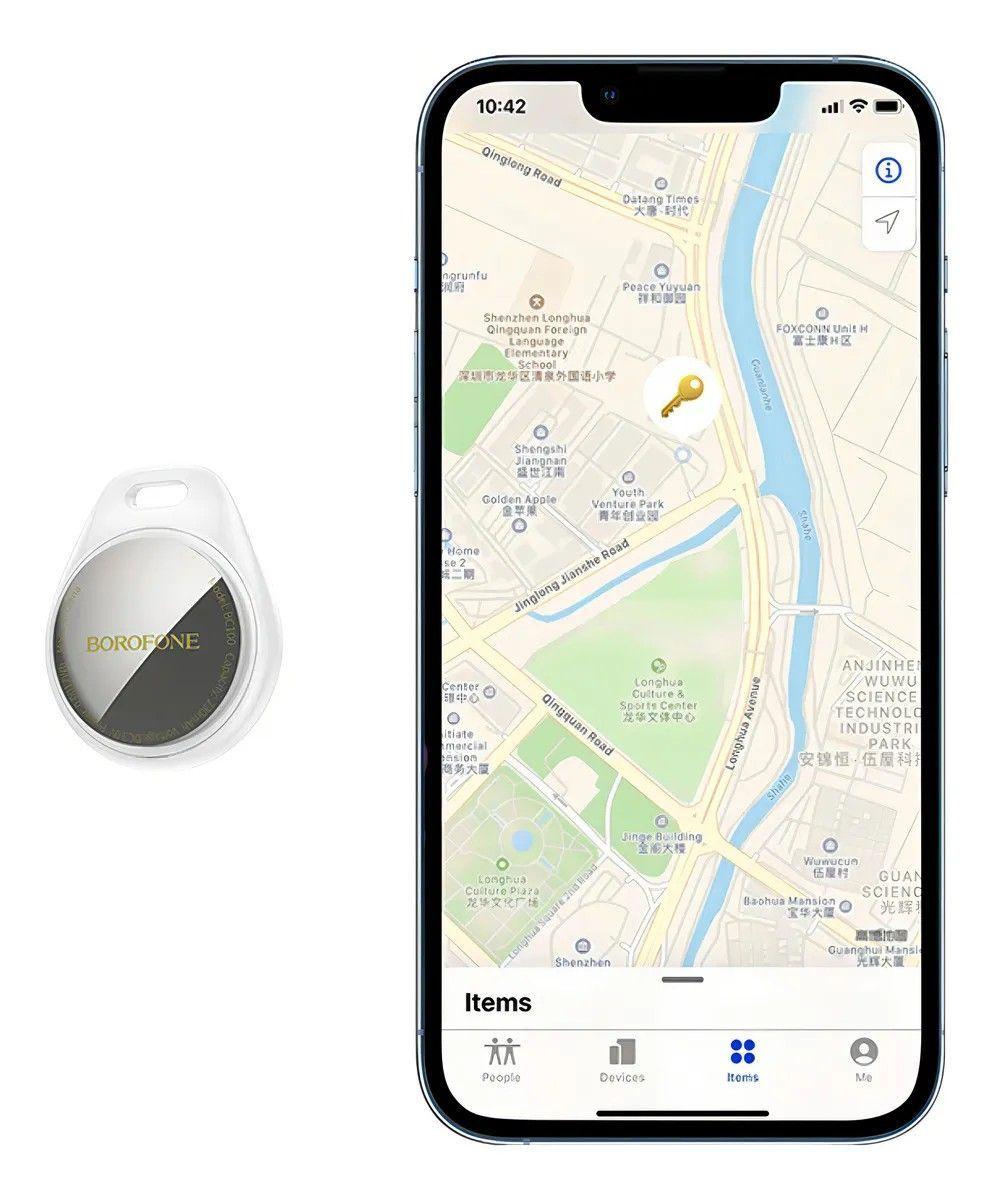 Dispositivo Inteligente Anti Pérdida Borofone Pod BC100 Gps Color Blanco-6