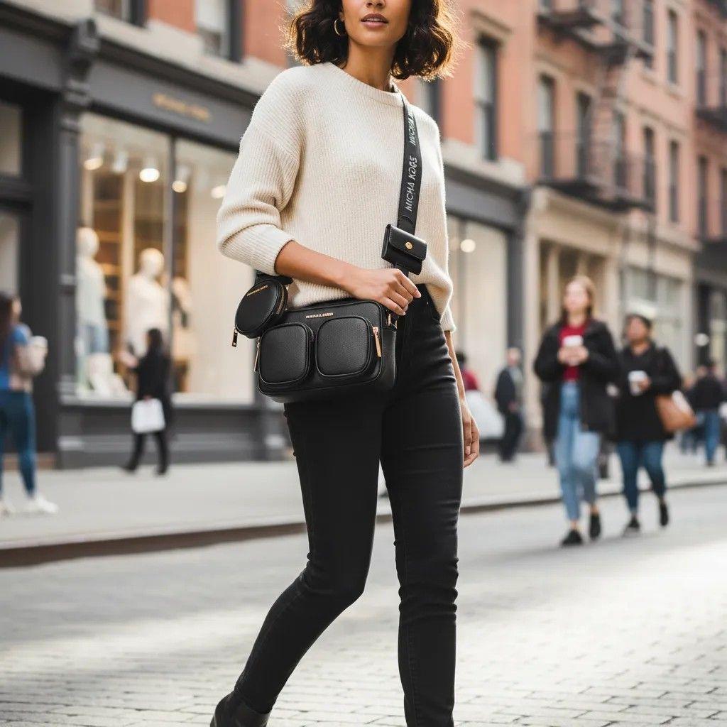 Crossbody Michael Kors Jet Set con Monedero y Porta AirPods-3