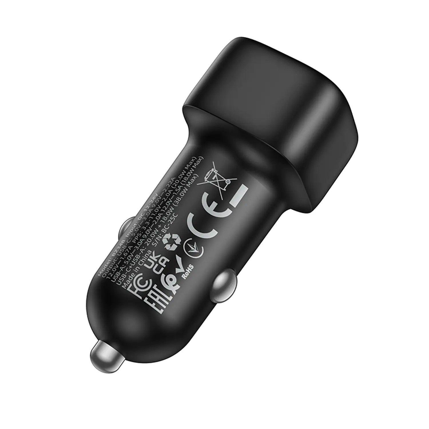 Cargador de Auto Borofone BZ34B  1C y 1A -3