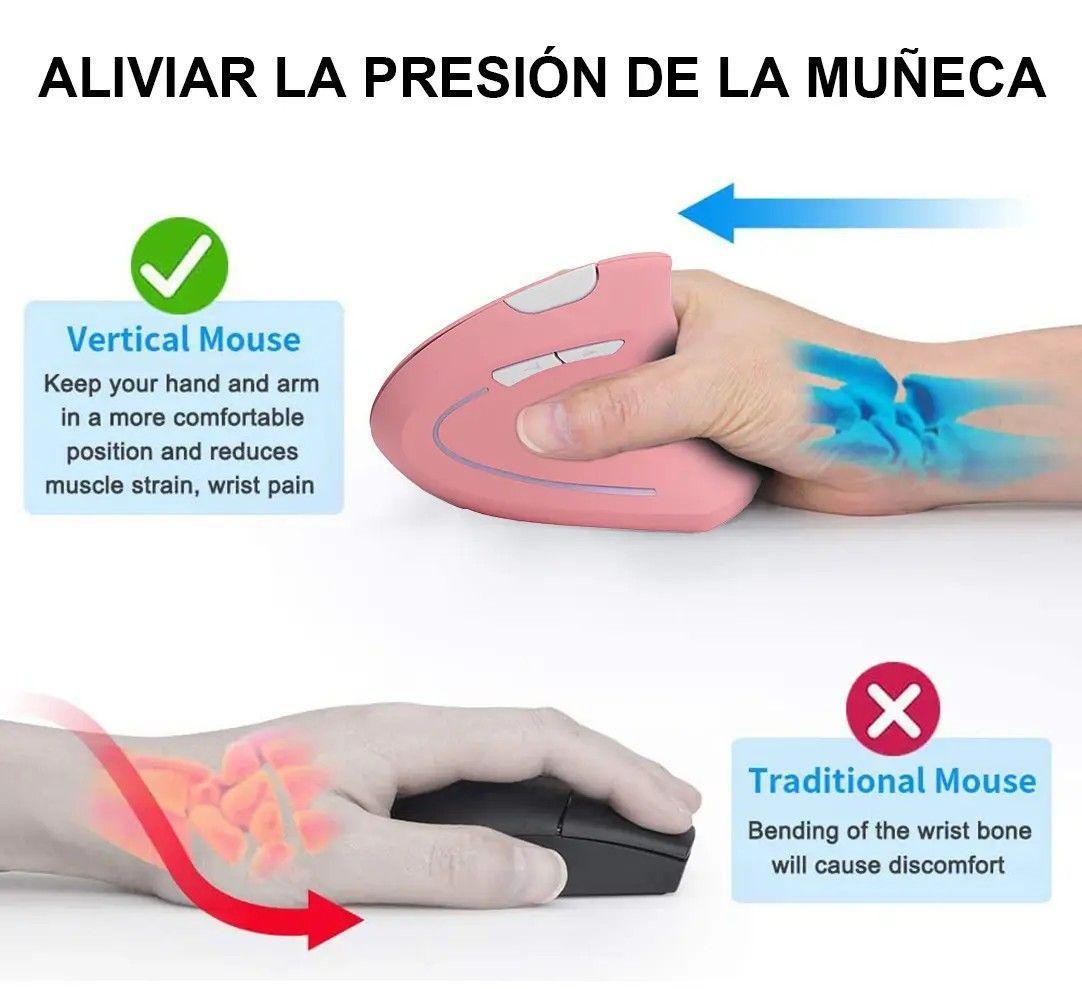 Mouse Vertical Ergonomico Inalambrico 2 4g-2