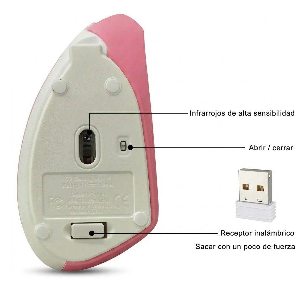 Mouse Vertical Ergonomico Inalambrico 2 4g-3