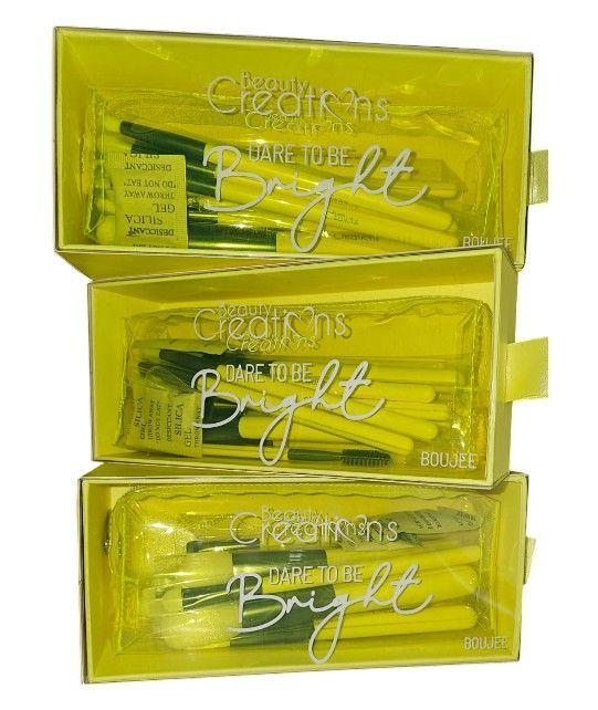 Set De 15 Brochas Beauty Creations Amarillo Neon Boujee-2
