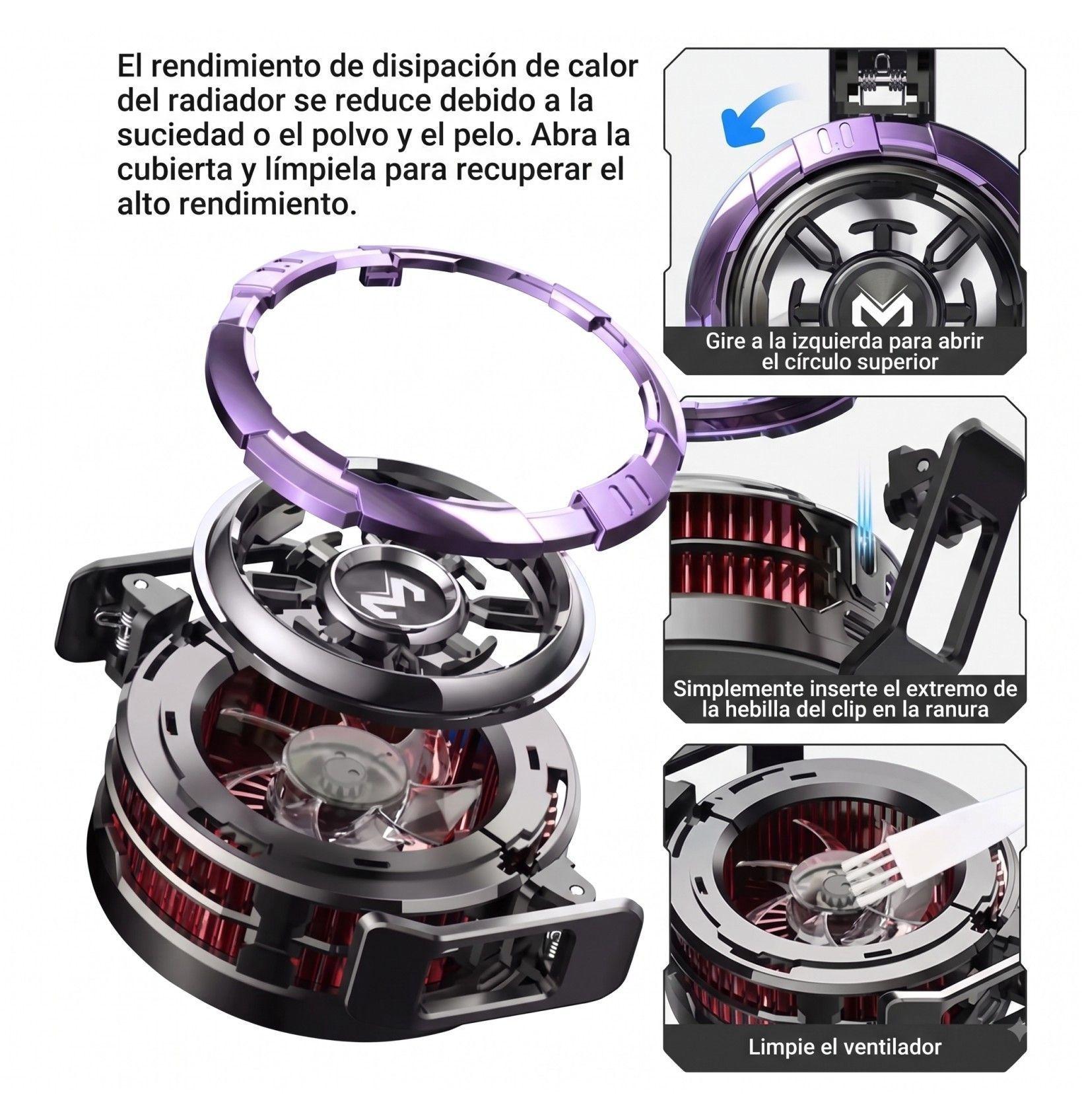 Memo Cx08 Pro 23w Ventilador Cooler Magn tico Smart Phone-3
