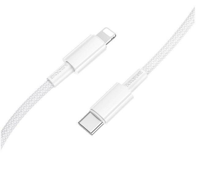 Cable C a Lightning Borofone BX117 1m Blanco-2
