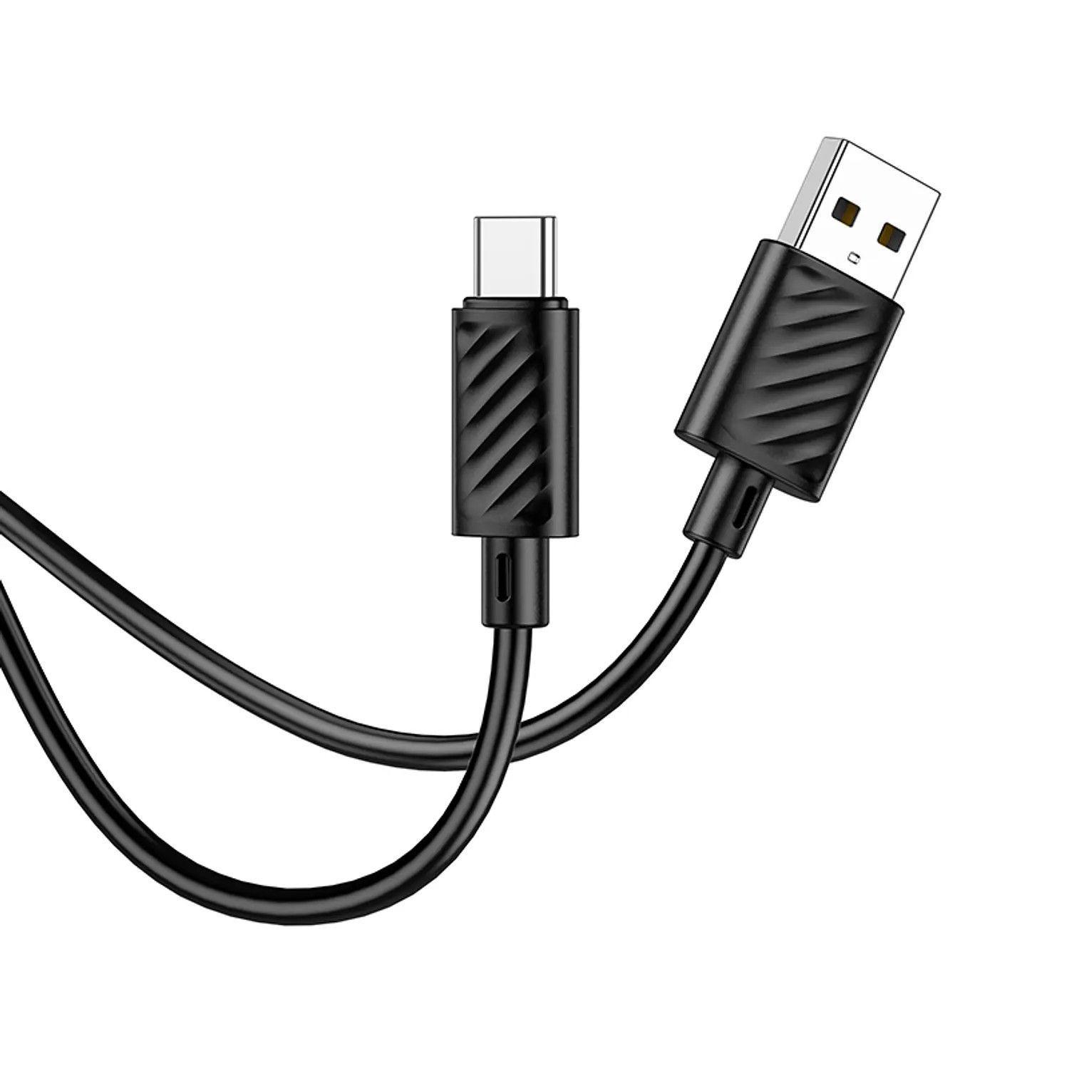 Cable USB a C a Hoco X88 Gratified 2M Negro-4