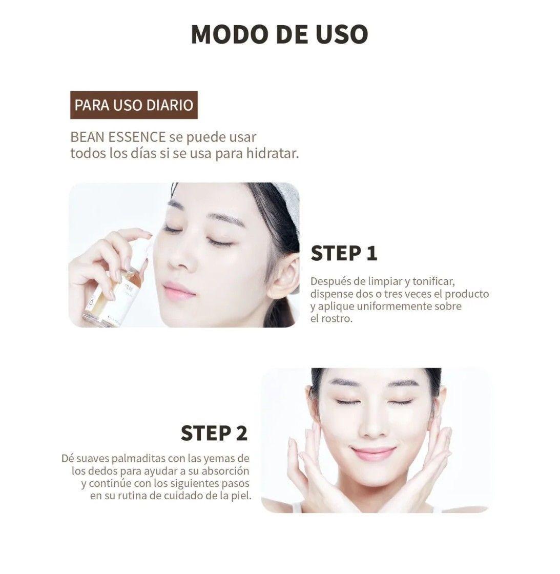 Serum Hialuronico Koreano Exfoliante Bean Essence 30ml Mixsoon-3